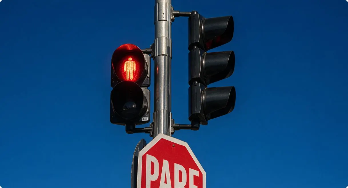 Radar misto em cruzamento semaforizado